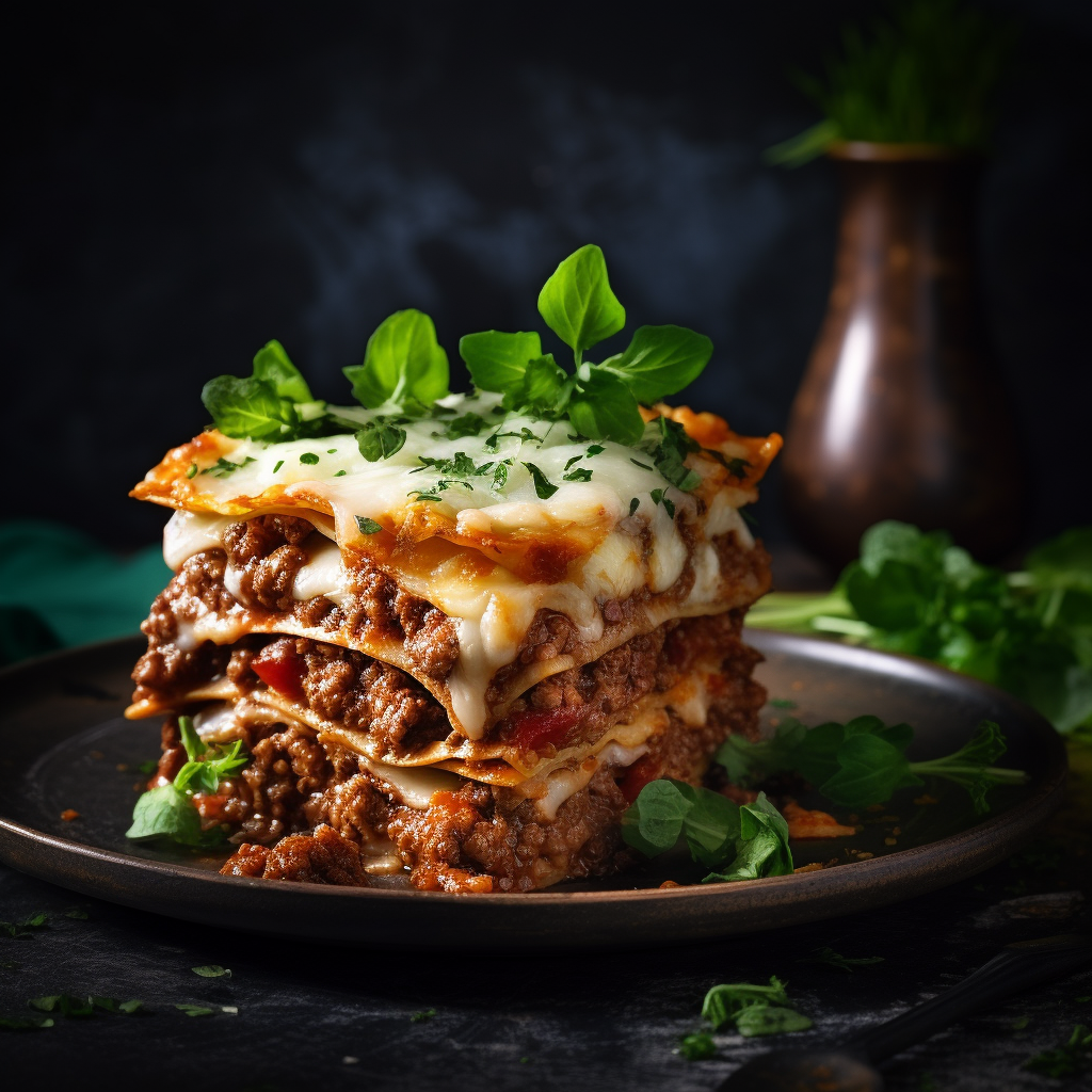 Delicious and healthy homemade lasagne