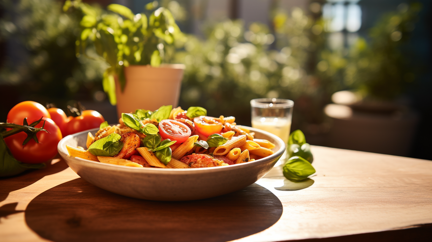 Healthy Penne Outdoor Kitchen California