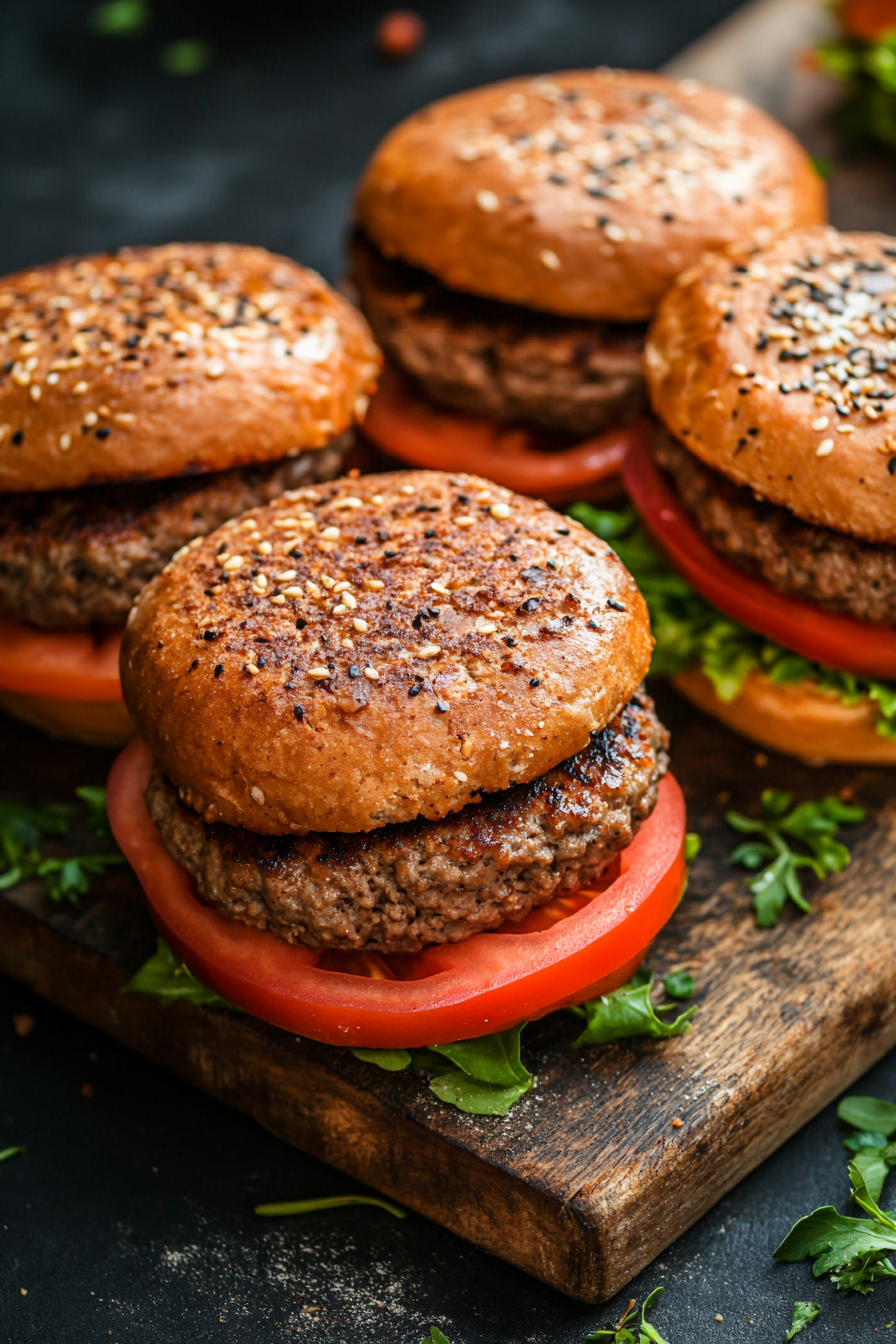 Healthy Sides Hamburgers Cookbook Background