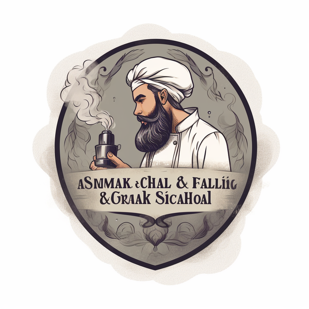 Logo of a chef grilling and smoking