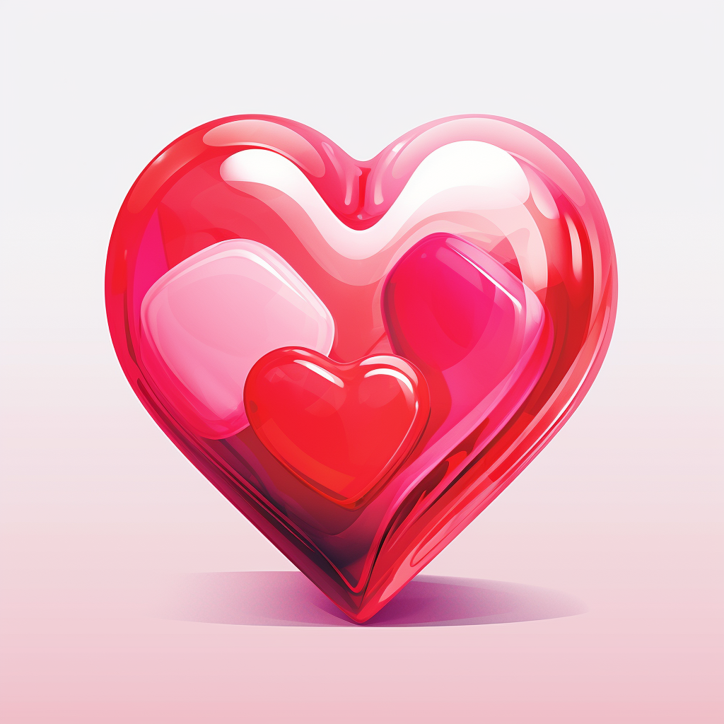 Heart-shaped Candy Vector Art