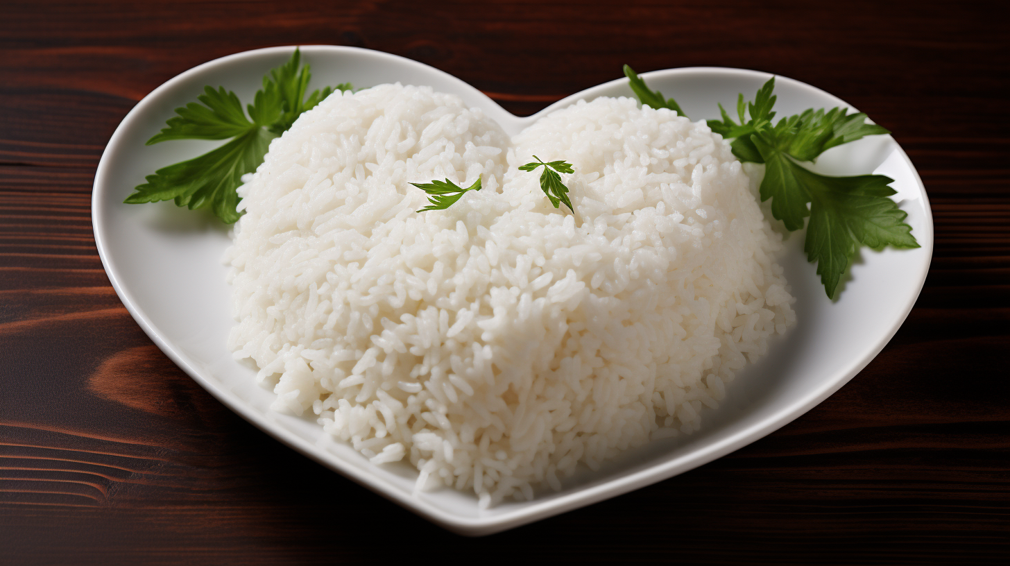 Heart Shaped Rice Plate