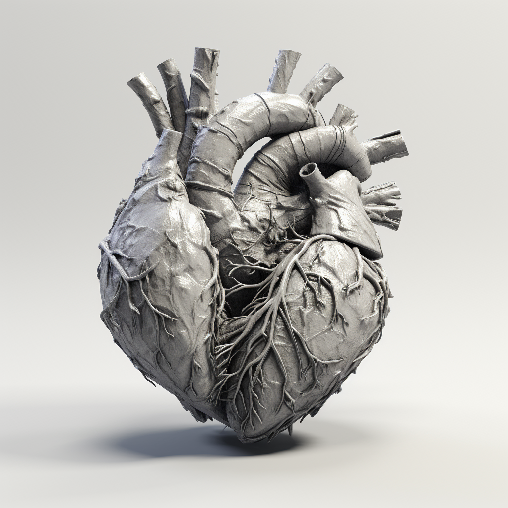 3D heart model with depth map