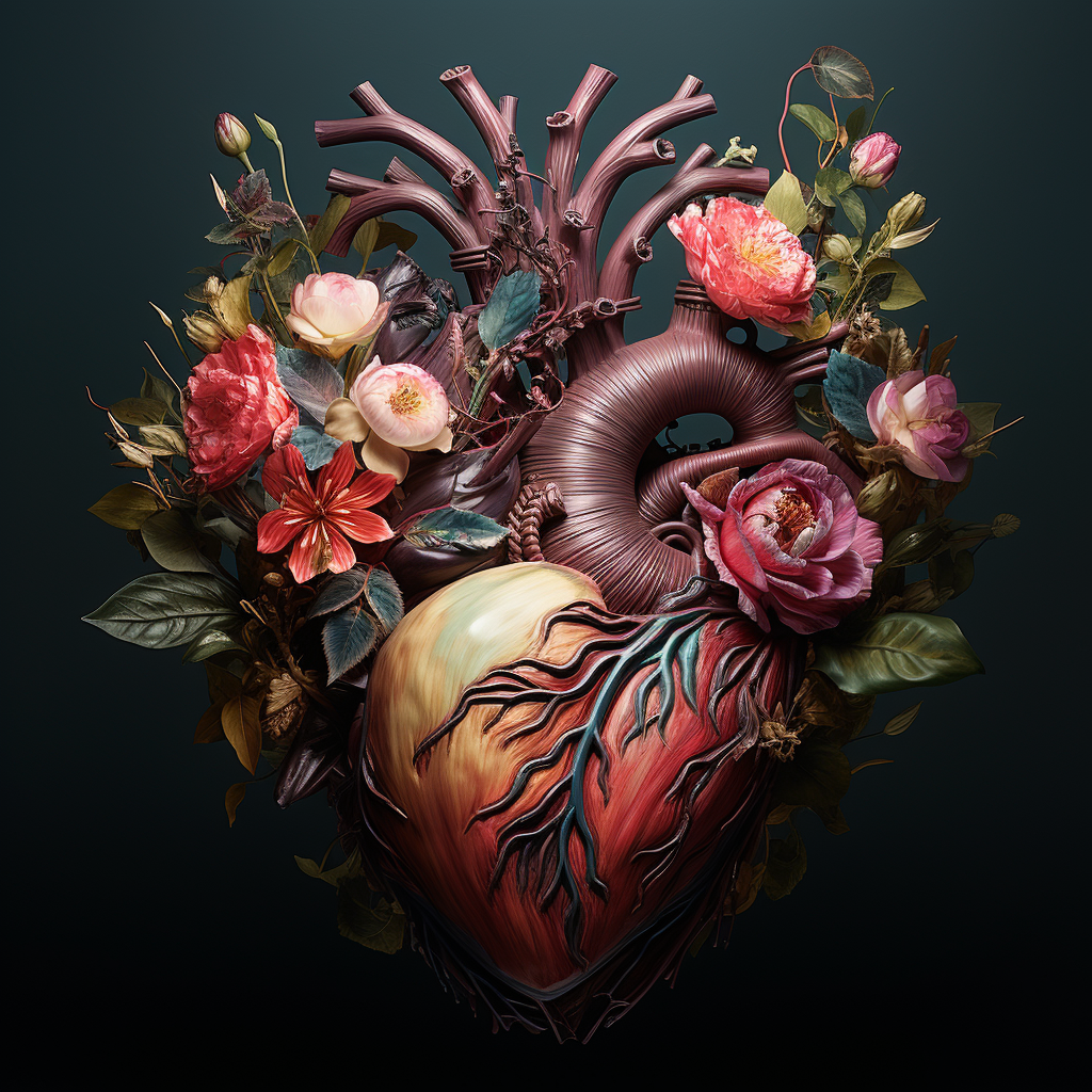 Heart-shaped image representing internal beauty