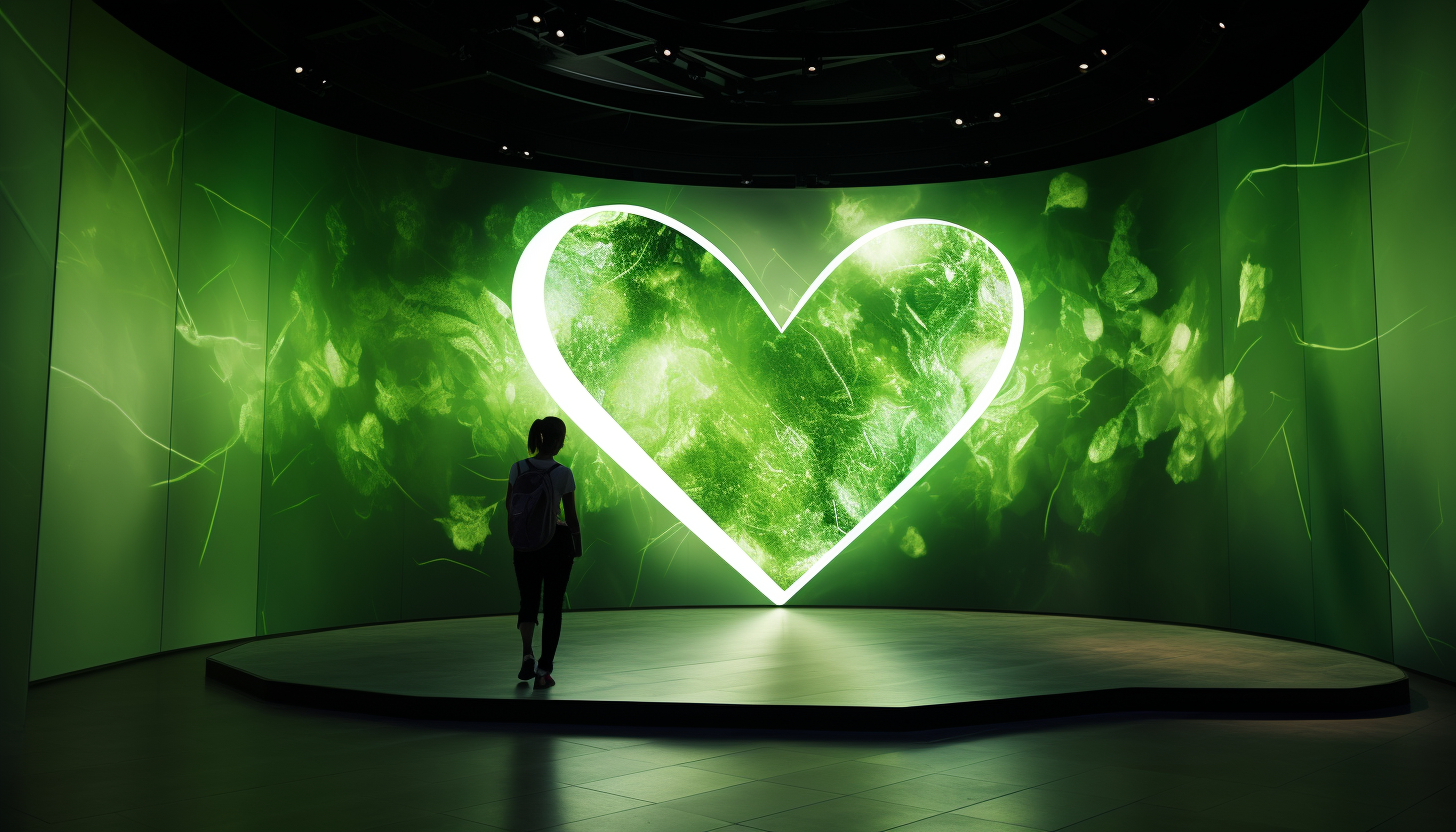 Heart Chakra Animation in Green