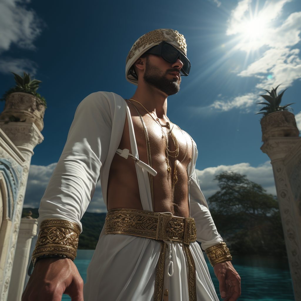 Muscular Middle Eastern Men with Blindfolds