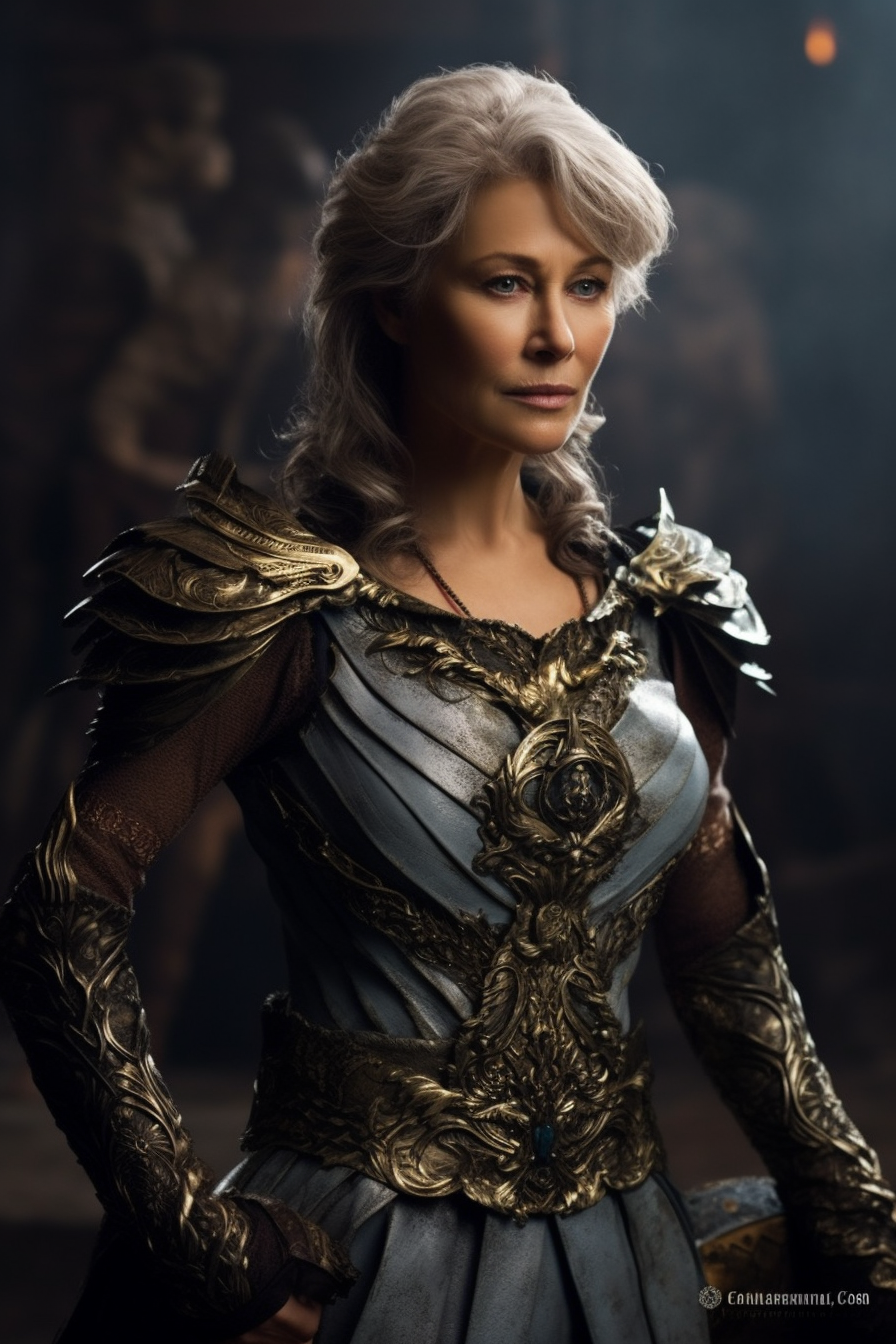 Helen Mirren fantasy warrior image