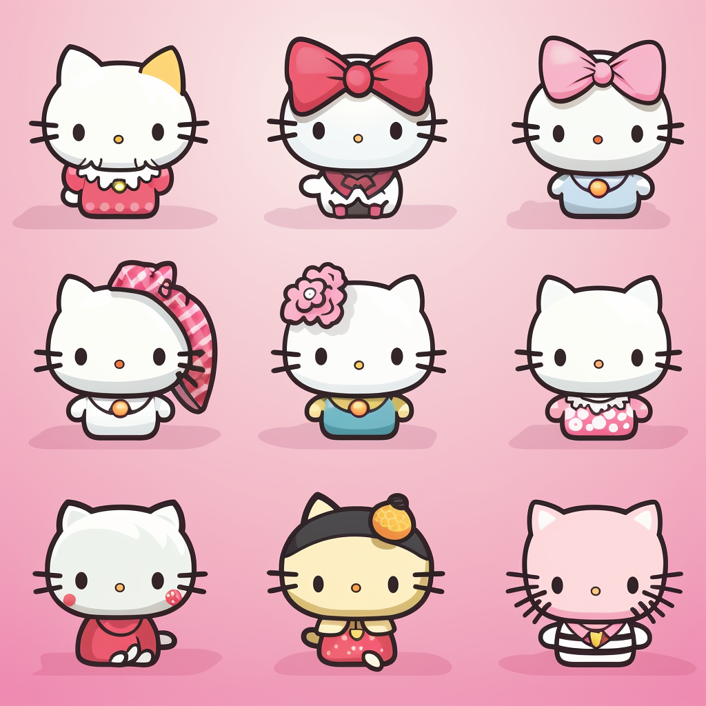 Hello Kitty icon sheet image