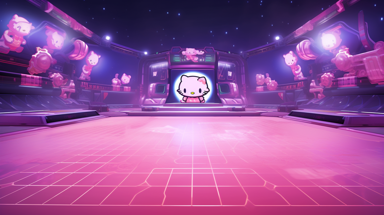 Hello Kitty Video Game Environment