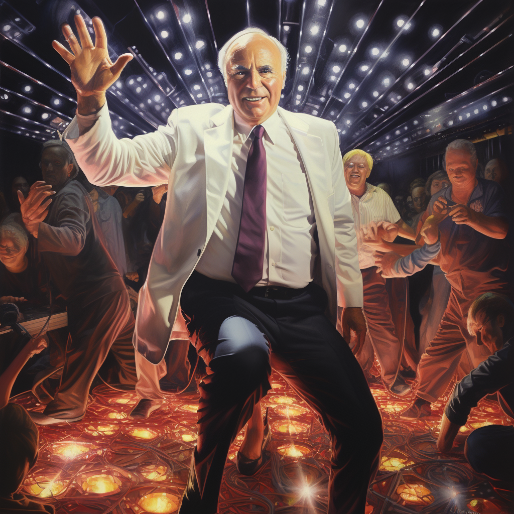 Helmut Kohl as 70s Disco Dancer