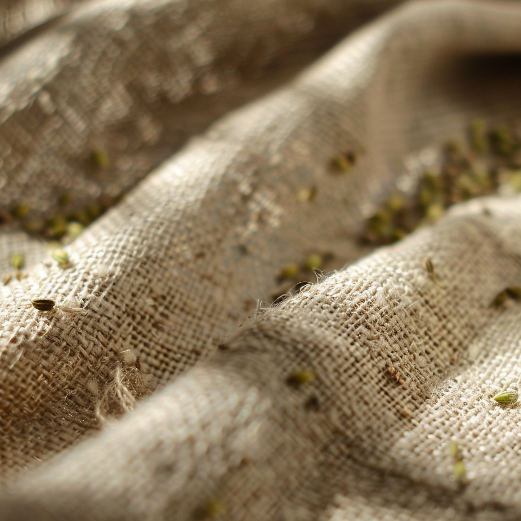 Hemp fabric with catnip infusion