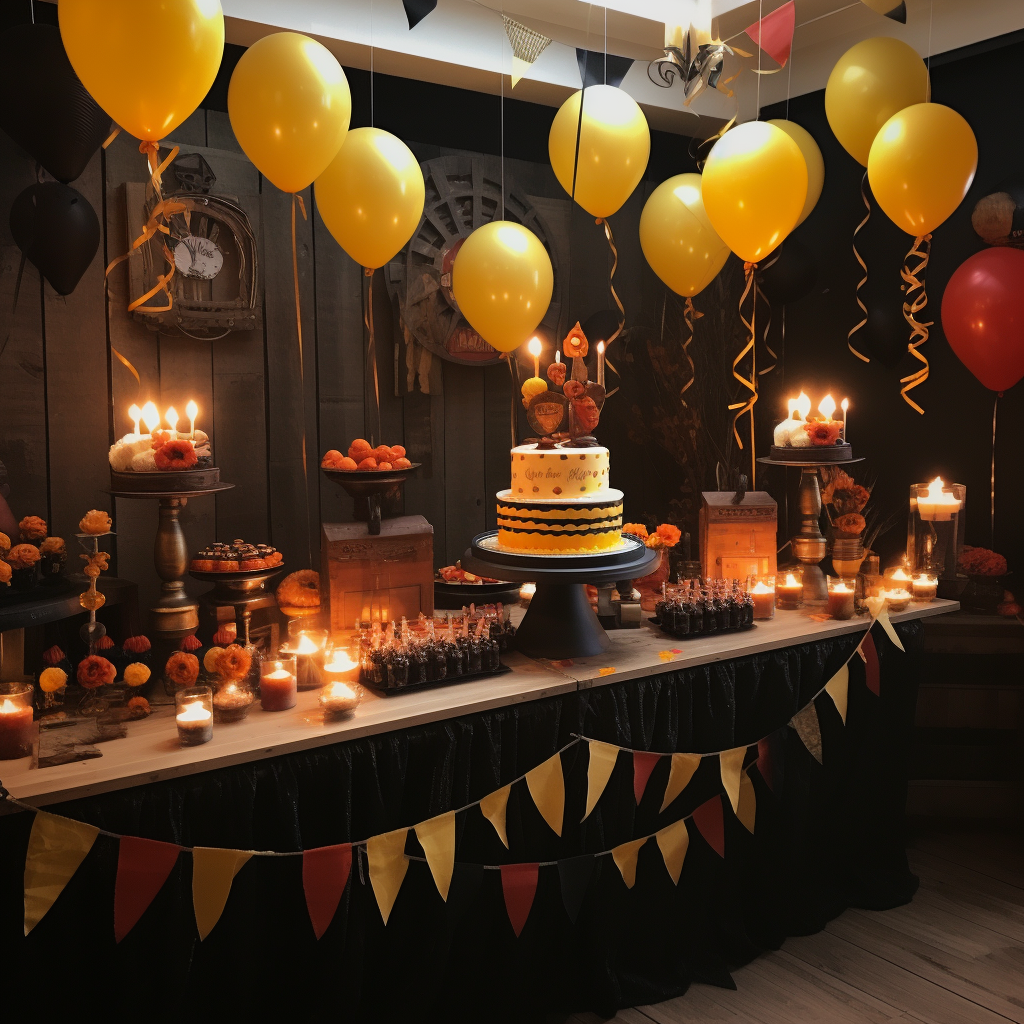 Hennessy birthday party decorations