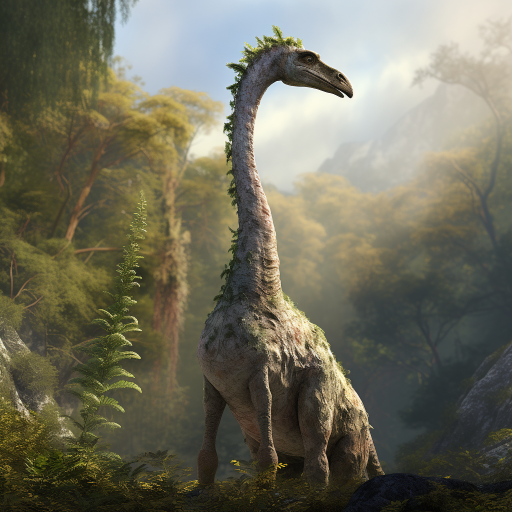 Herbivore Dinosaur with Long Neck