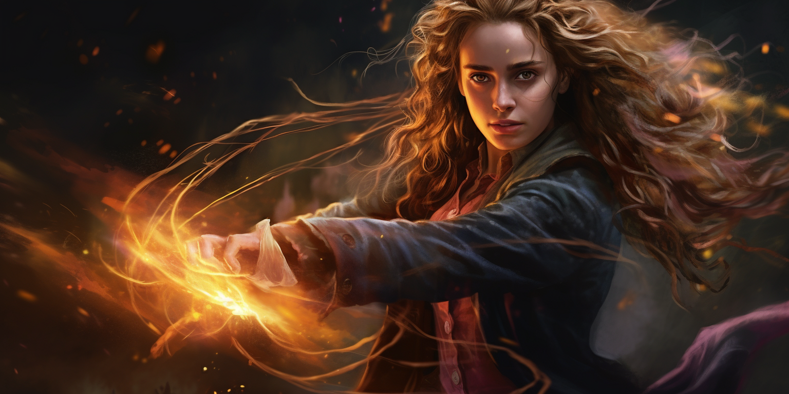 Hermione Granger in magic duel