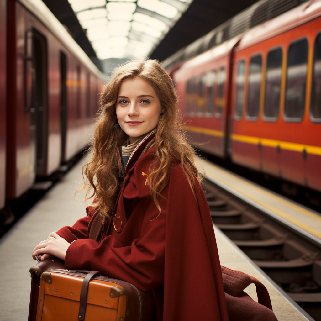 Hermoine Granger at Swiss Train Company