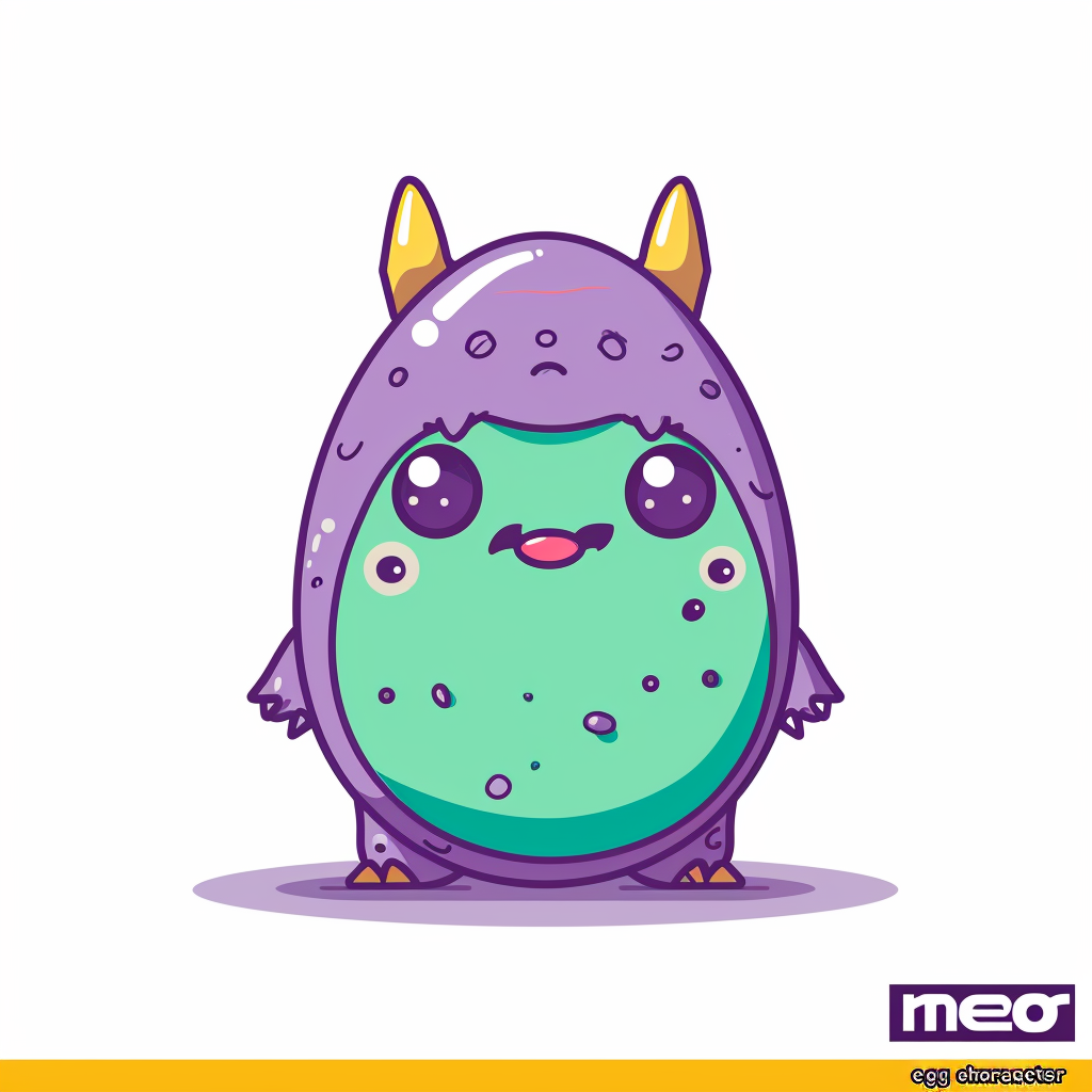 Hero Egg Character in Marvel Cartoon Style