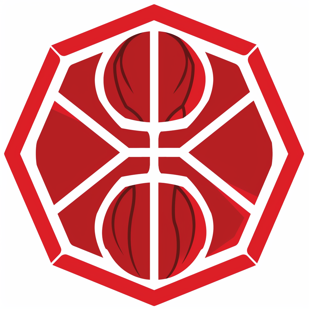 Hexers Basketball Team Logo on White Background