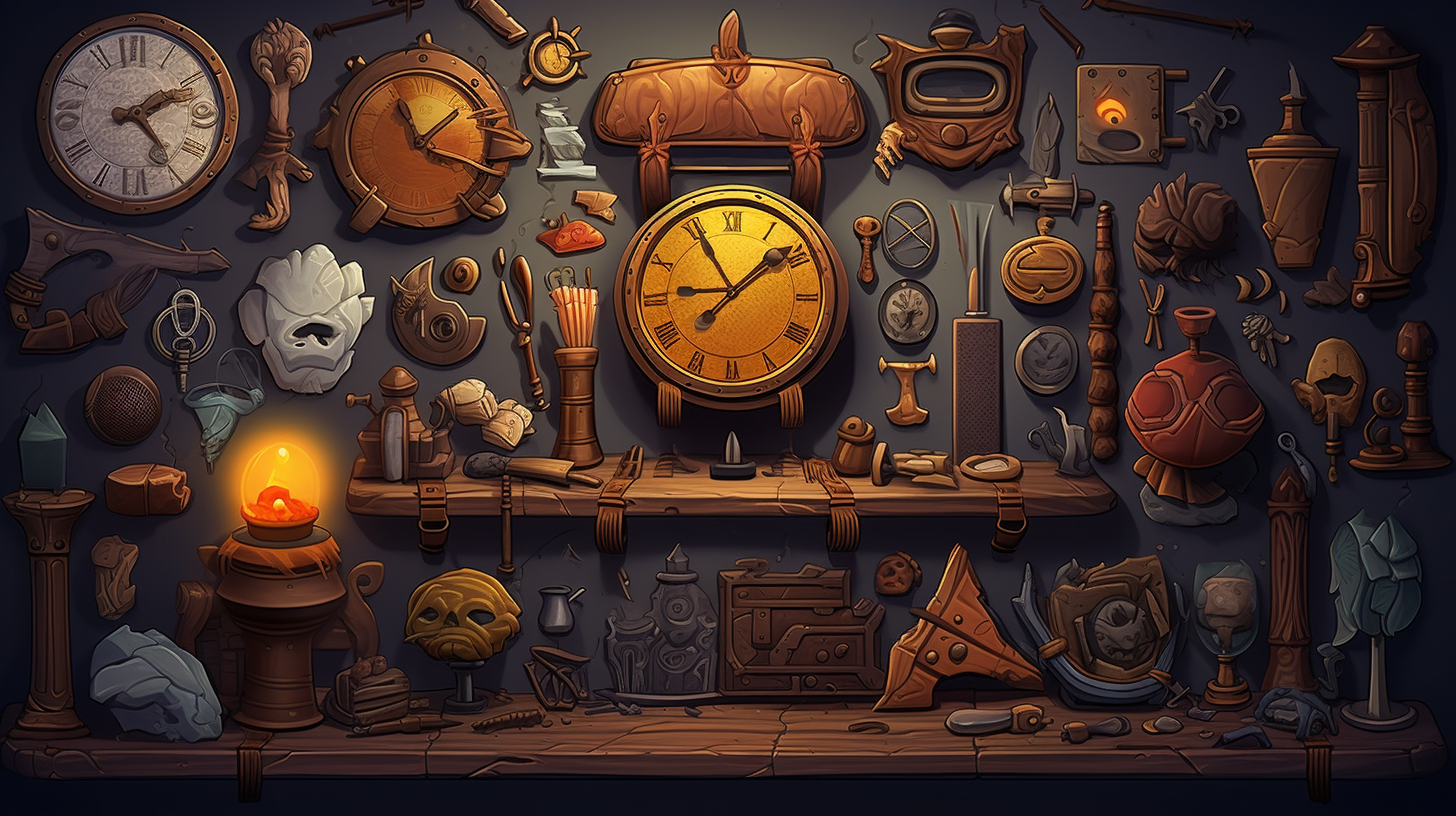 Vibrant hidden object game background