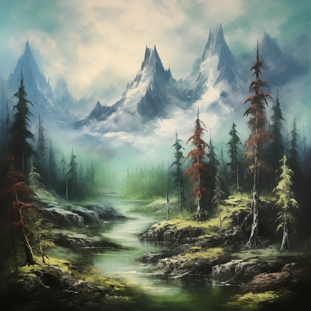 Scenic Lord of the Rings Inspired Elf Landscape