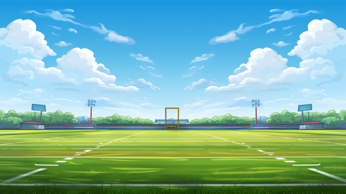 High school sports field background