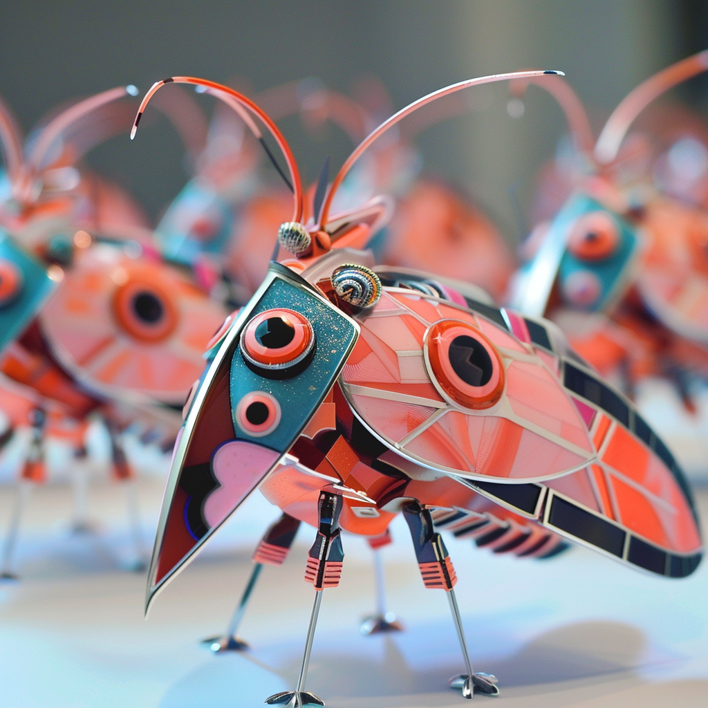 High-Tech Robot Moths in Futuristic Design