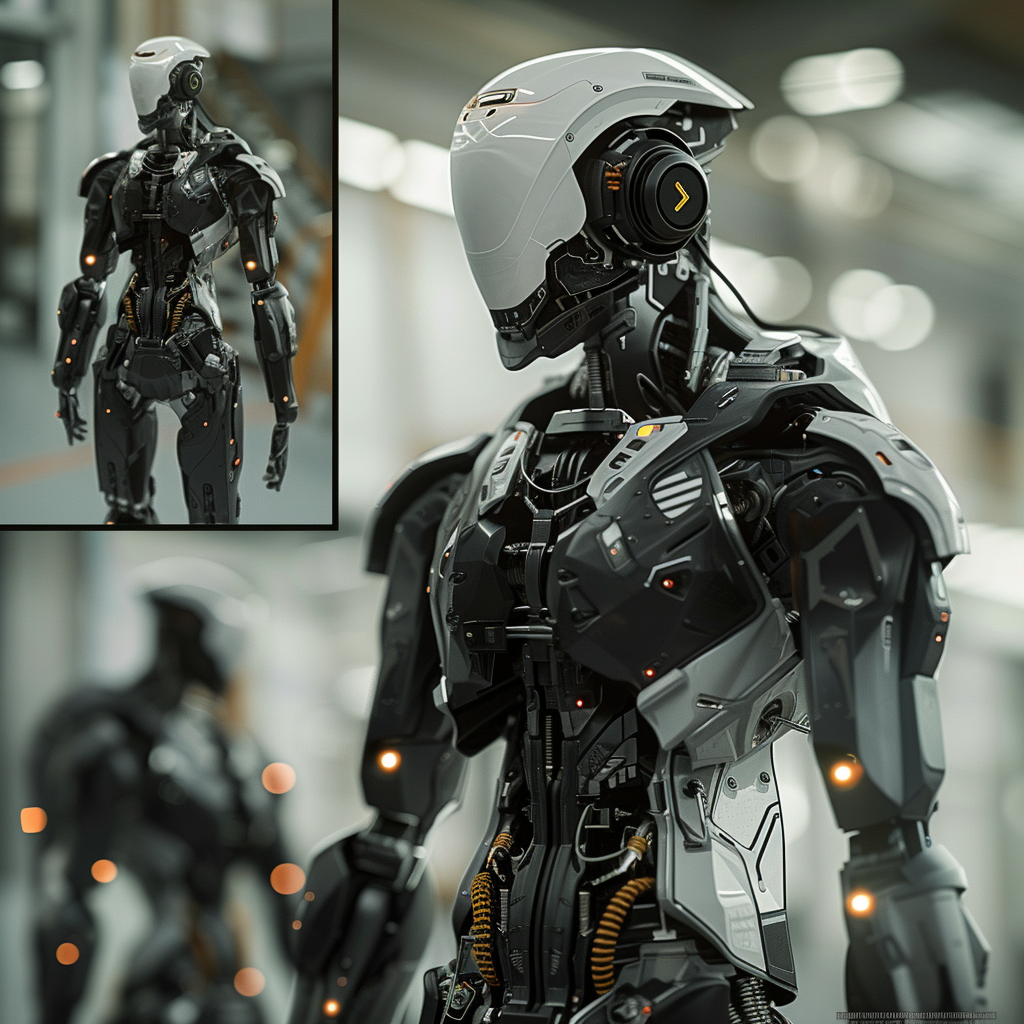 High-Tech Humanoid Robot Futuristic