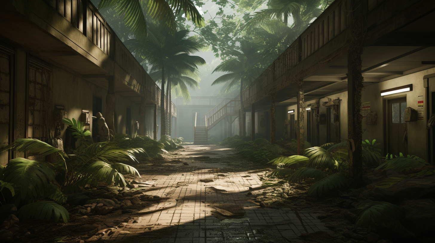 Young soldiers in high school jungle warzone