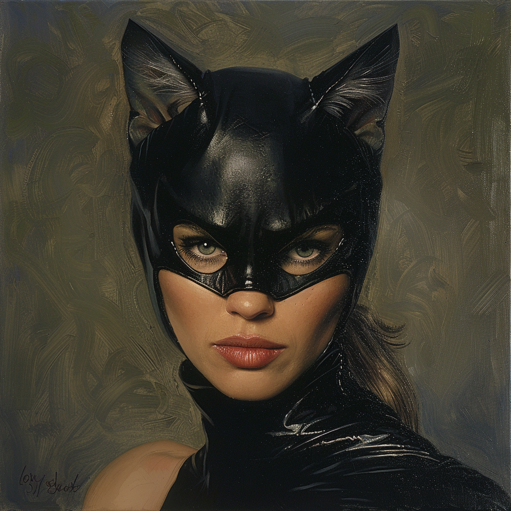 Hilary Swank Cat Woman Costume