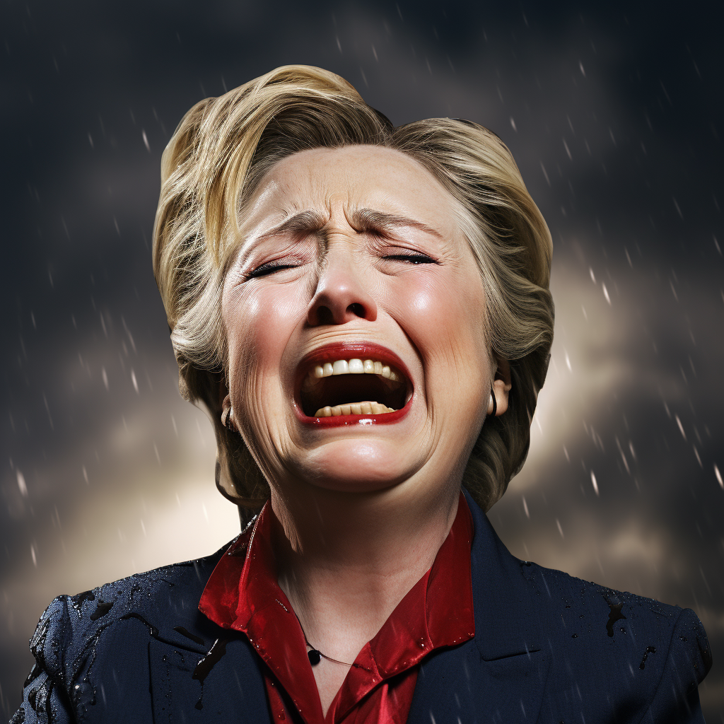 Hillary Clinton crying photo