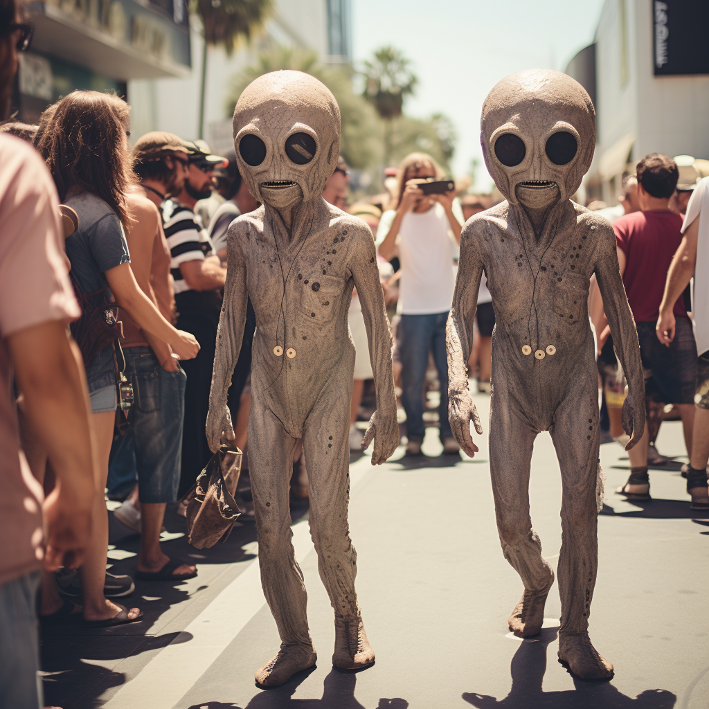 Hillbilly aliens on Hollywood Walk of Fame