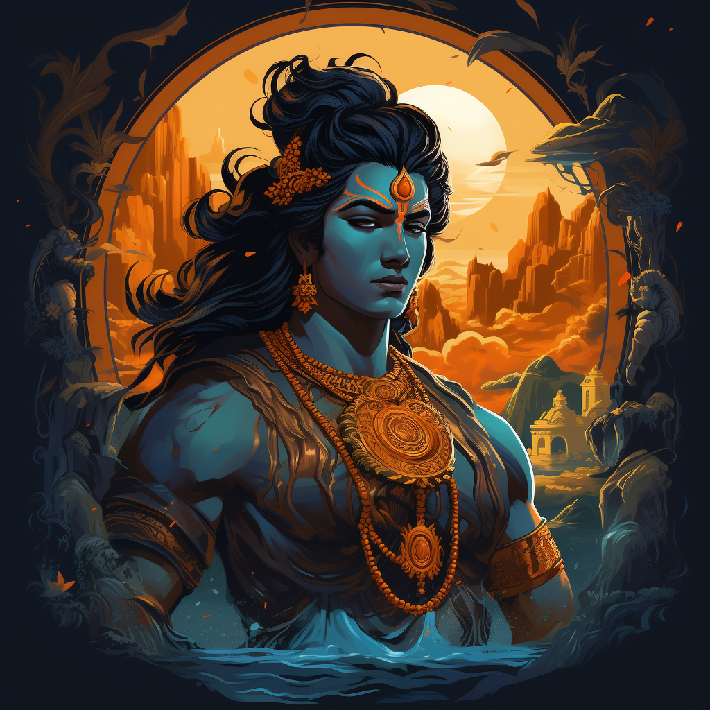 Lord Rama from Hindu mythology