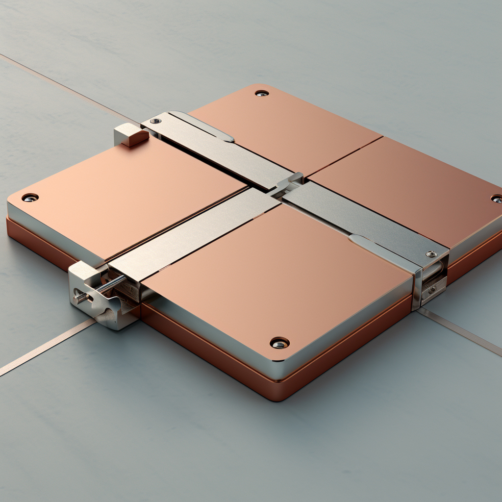 Illustration of hinged connection method for thin plate sheets