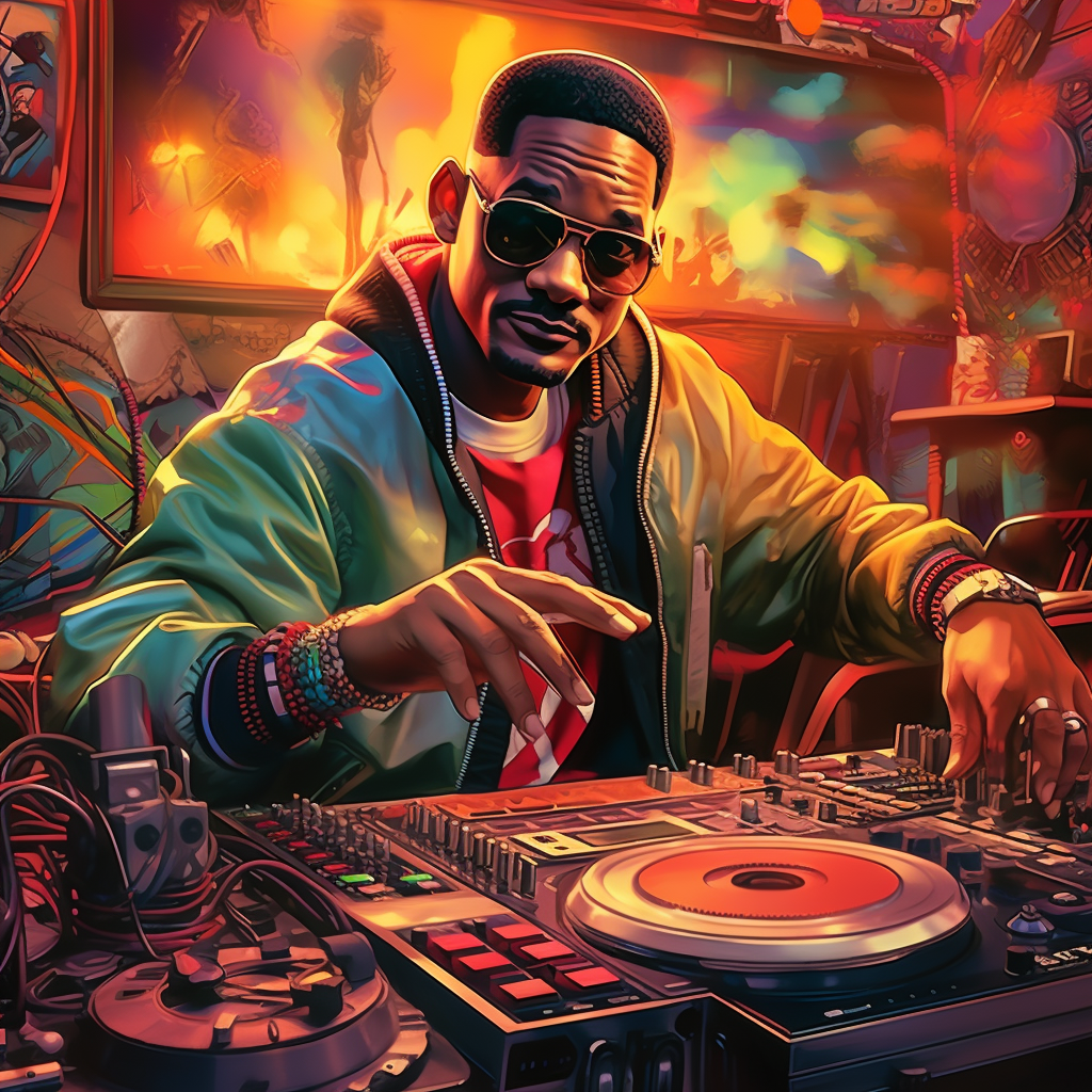 90's hip-hop DJ scene