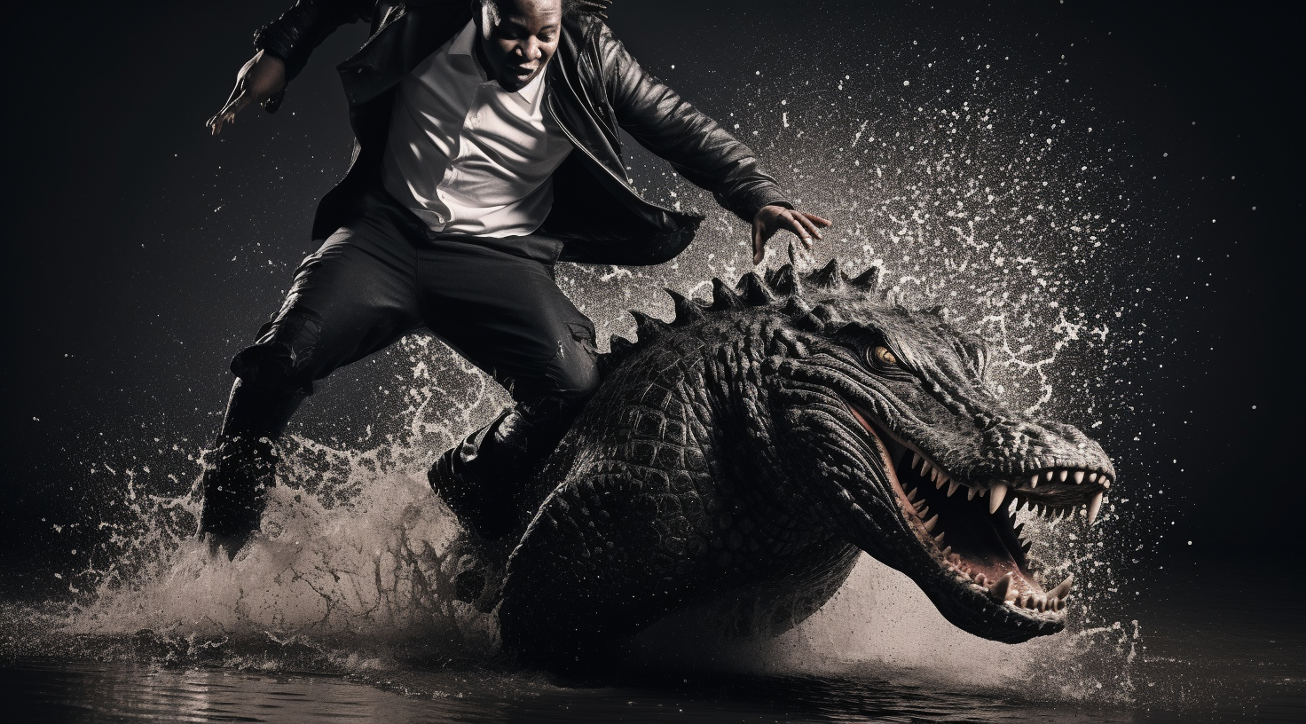 HipHop Rapper DJ Beats Up Gator with Kick Shot