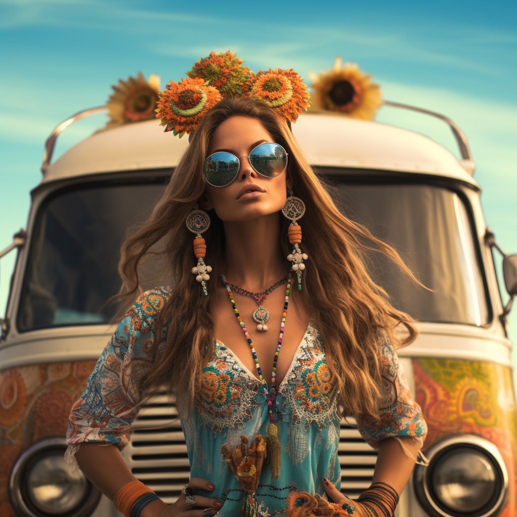 Vibrant and Retro Hippie Theme