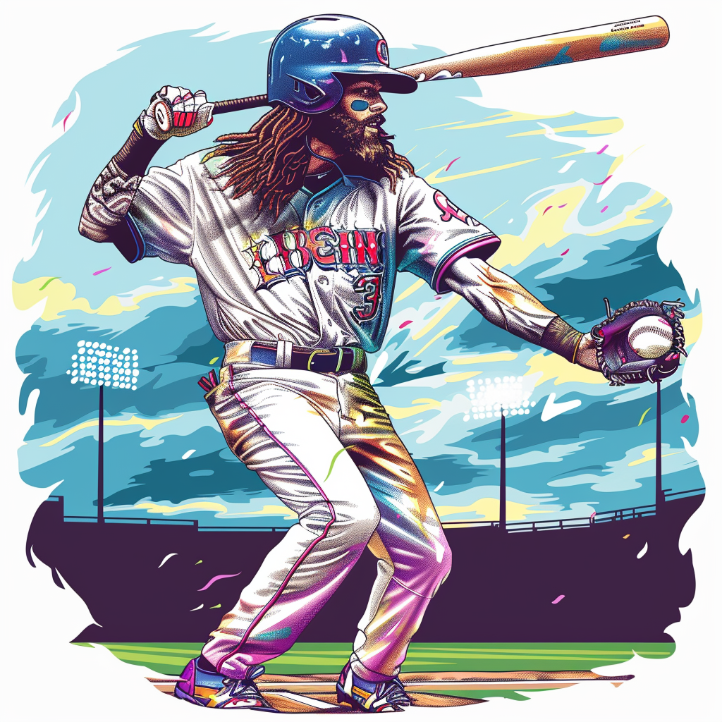 hippie jesus baseball homerun