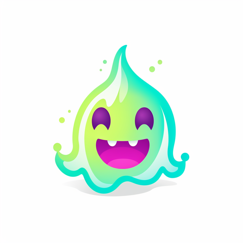 Bright and Colorful Slime Logo