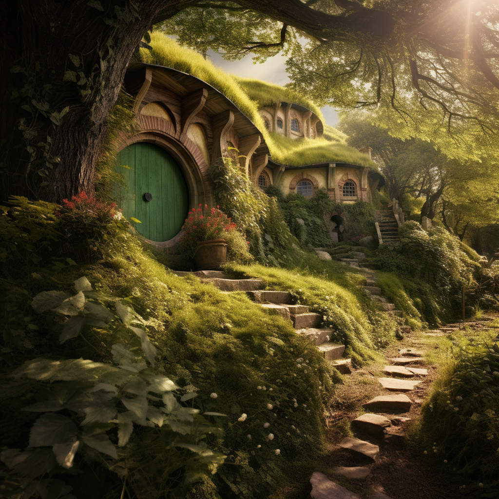 Enchanting hobbit from the Shire