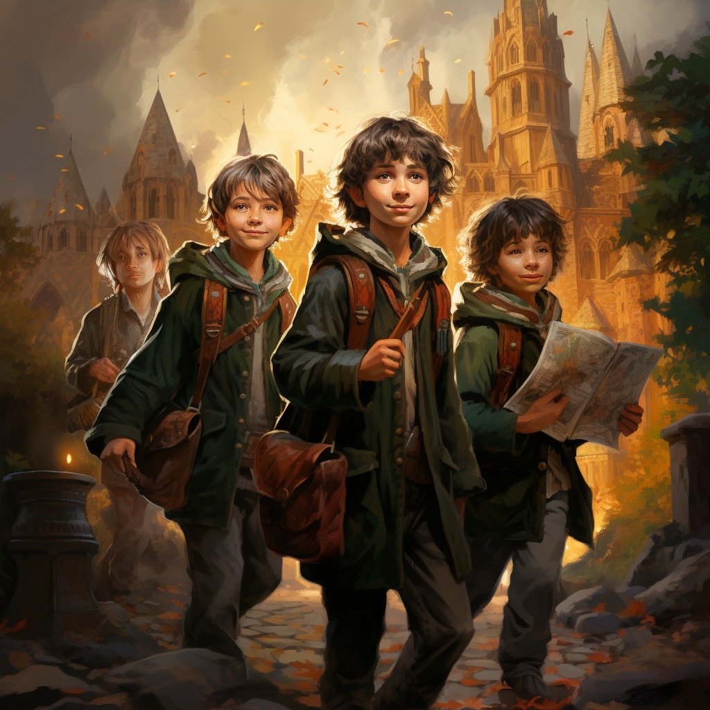 Hobbits attending Hogwarts magic school