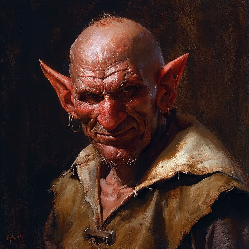 Hobgoblin tavern keeper portrait