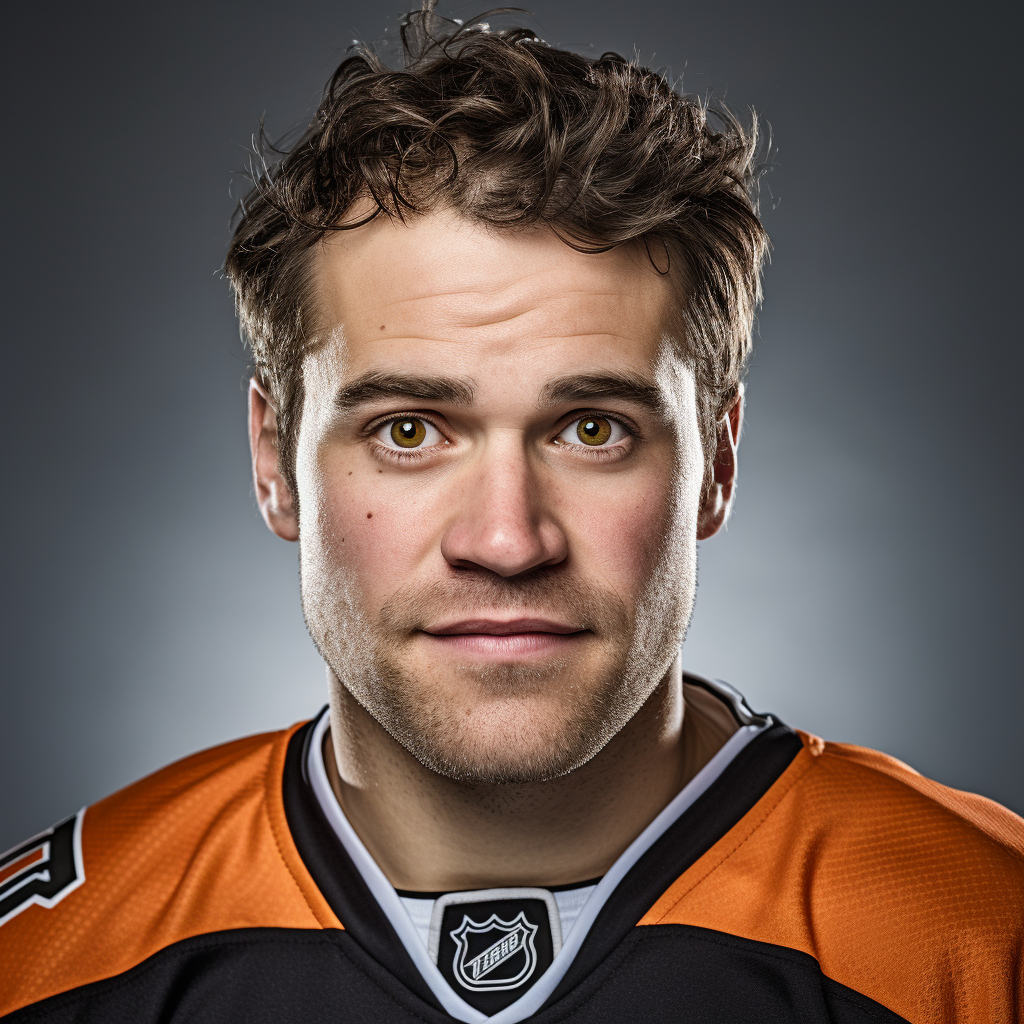 Male Ice Hockey Player Headshot