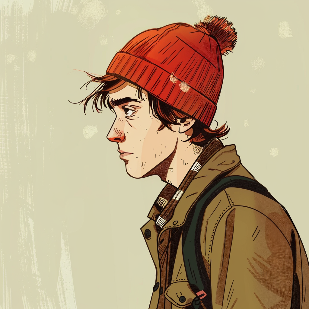 Holden Caulfield in Dan Clowes Style