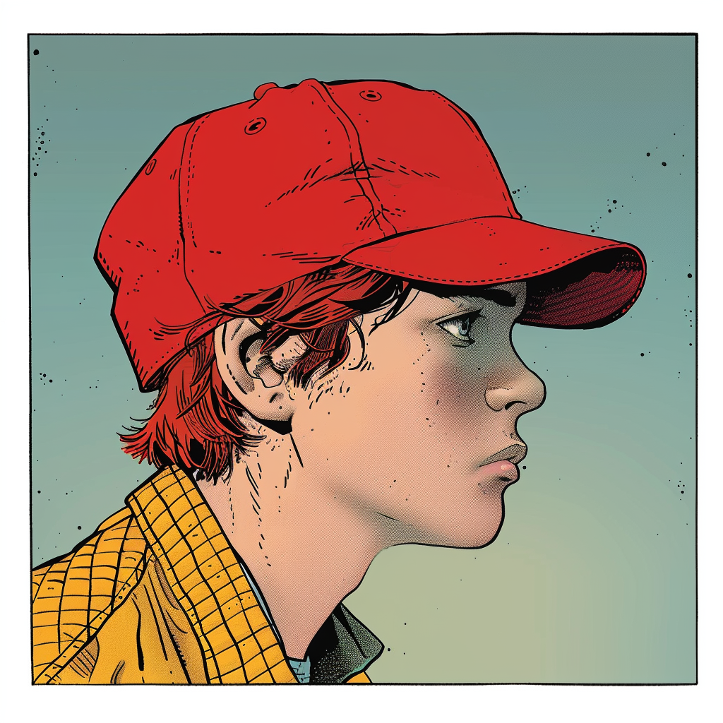 Holden Caulfield in Red Hat