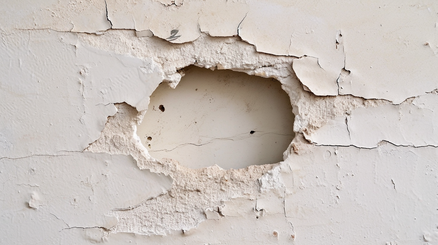 Hole in Plaster Wall