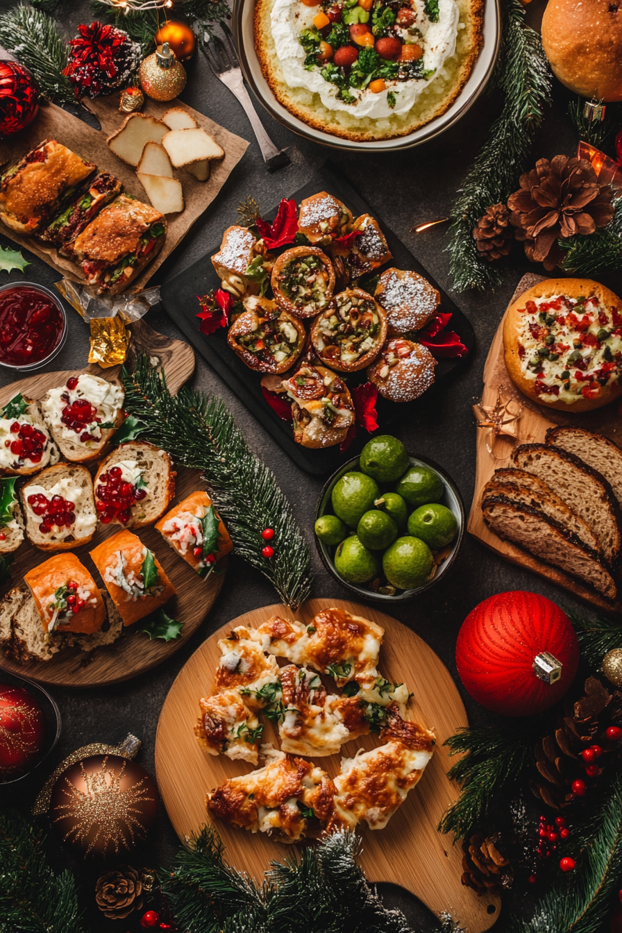 Healthy Holiday Christmas Recipes Background