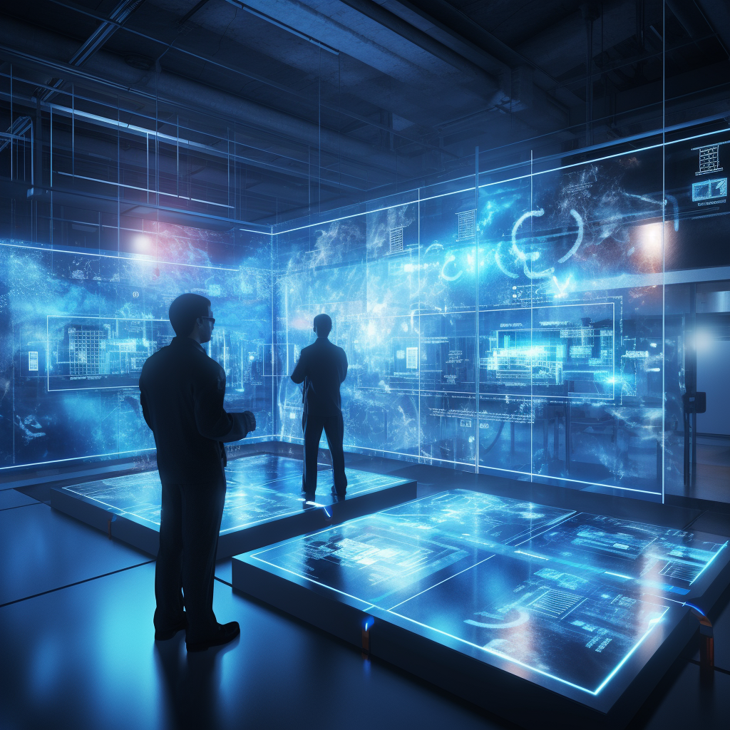 Prison cell monitoring with holographic dashboards