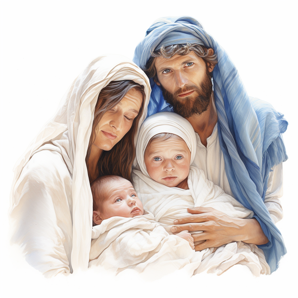 Holy Family Nativity Painting