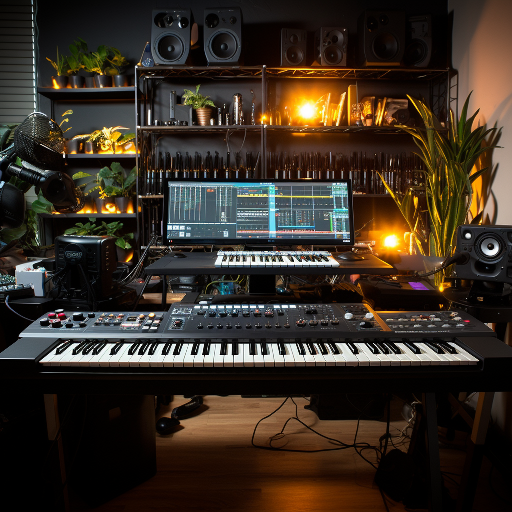 Professional home studio with Ableton Push