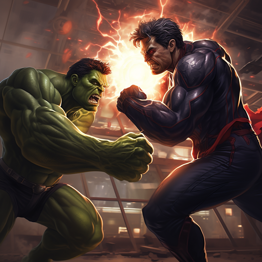 Intense showdown between Homelander and Hulk