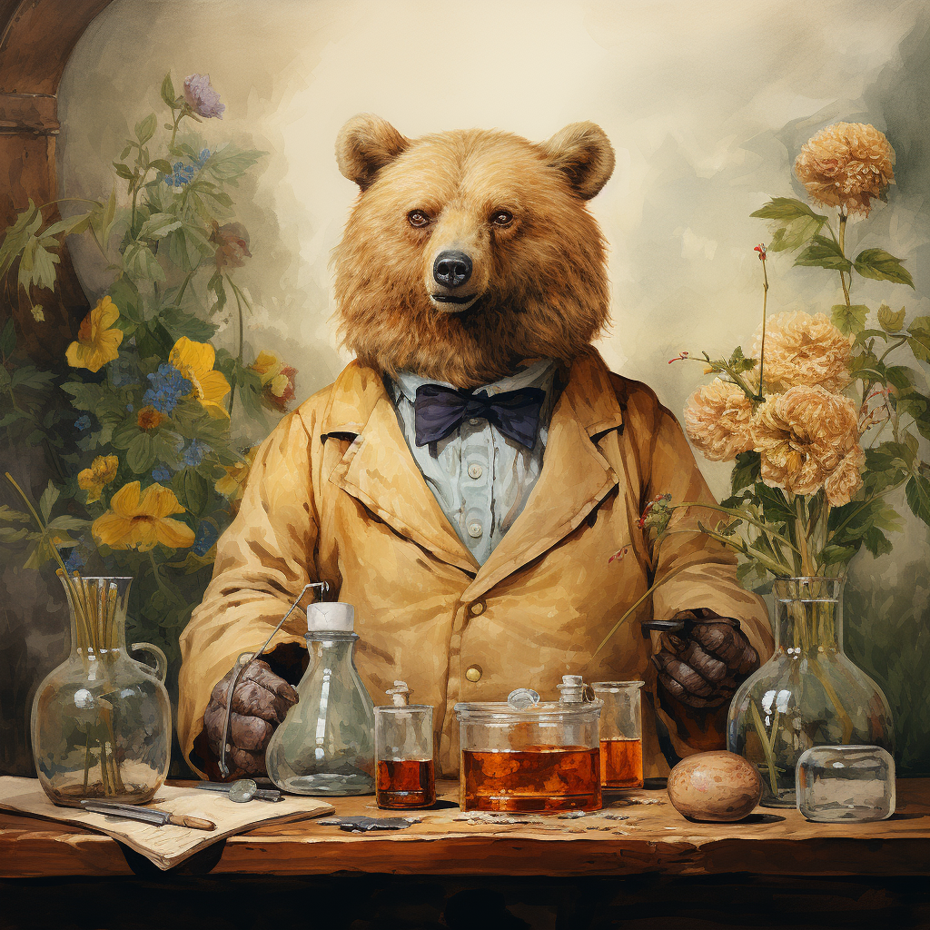 Homeopathic bear for natural healing